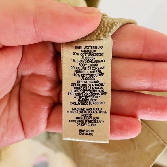 JUICY Couture Tan Trench Cotton Y2K Double Breasted Neutral Trench Coat SZ S - Picture 5 of 12